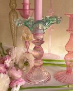 Wildflower Glass Candle Holder