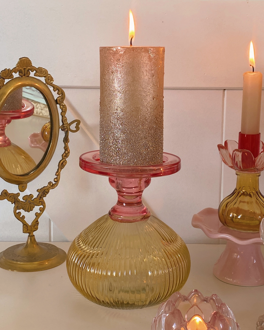 Jardin Glass Candle Holder