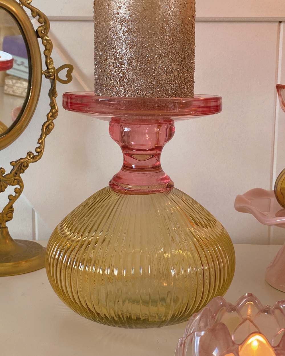 Jardin Glass Candle Holder