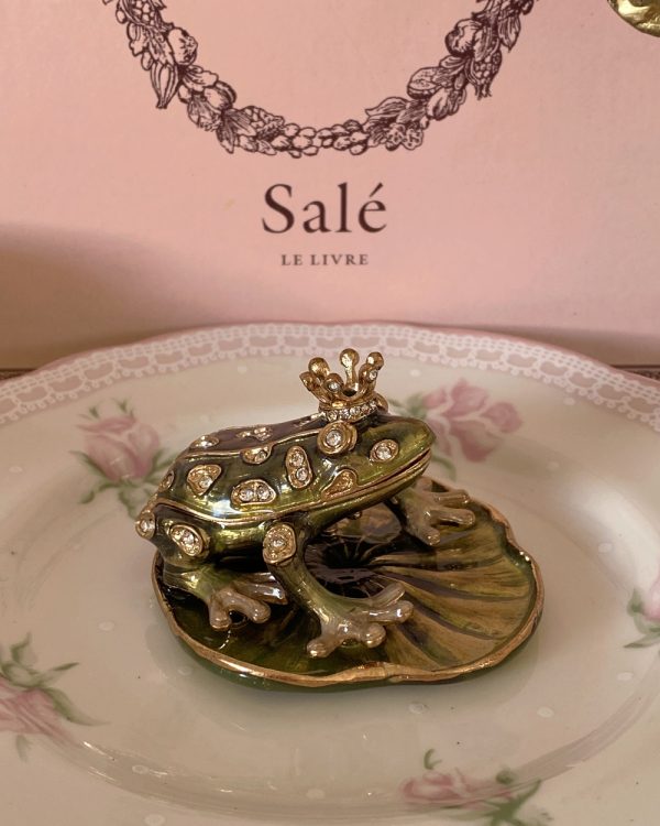 Prince Frog Enamel Trinket Box