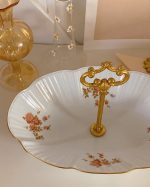 Vintage Orange Blossom Porcelain Serving Dish
