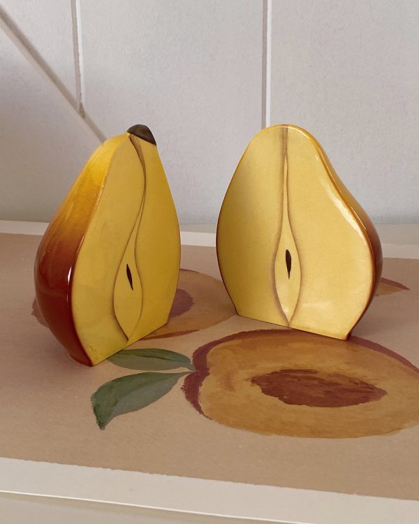 Vintage Carlton Ware Pear Salt Pepper Shaker Set