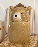 Cottage Bear Ceramic Jar