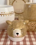 Cottage Bear Ceramic Jar
