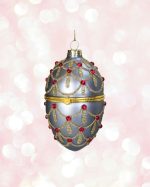 Gilded Hinged Egg Glass Ornament