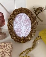 Gold Peacock Photo Frame