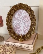 Gold Peacock Photo Frame