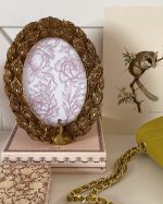 Gold Peacock Photo Frame