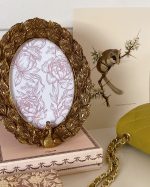 Gold Peacock Photo Frame