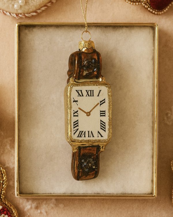 Luxe Vintage Watch Glass Ornament