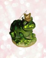 Prince Frog Glass Ornament