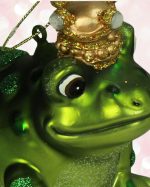 Prince Frog Glass Ornament