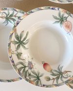 Vintage Barratts England Exotic Fruit Dinner Plate Set of 6