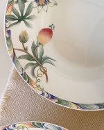 Vintage Barratts England Exotic Fruit Dinner Plate Set of 6