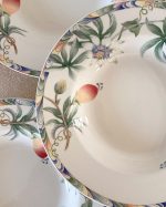 Vintage Barratts England Exotic Fruit Dinner Plate Set of 6
