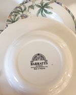 Vintage Barratts England Exotic Fruit Dinner Plate Set of 6