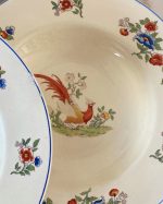 Vintage Hanley Newhall Staff England Bird of Paradise Dinner Plate Set of 6