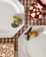 Vintage Moustiers de Séguiers Raised Fruit Plate