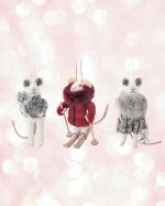 Alpine Chic Mouse Wool Ornament