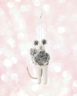 Alpine Chic Mouse Wool Ornament