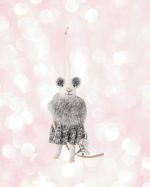 Alpine Chic Mouse Wool Ornament