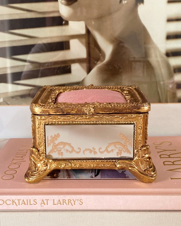 Pink Parlor Velvet Trinket Box