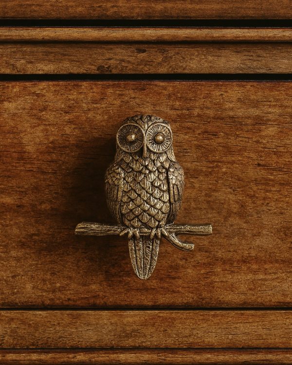Owl Metal Door Knob