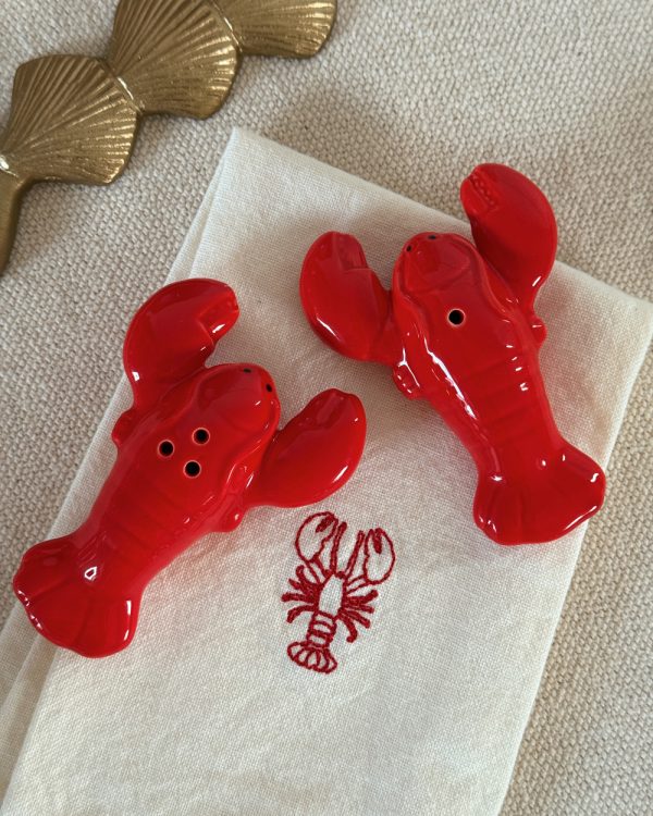 Red Lobster Salt Pepper Shaker Set