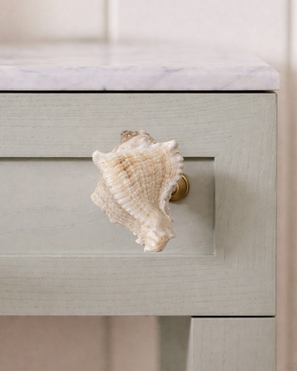 Seashell Ceramic Drawer Knob