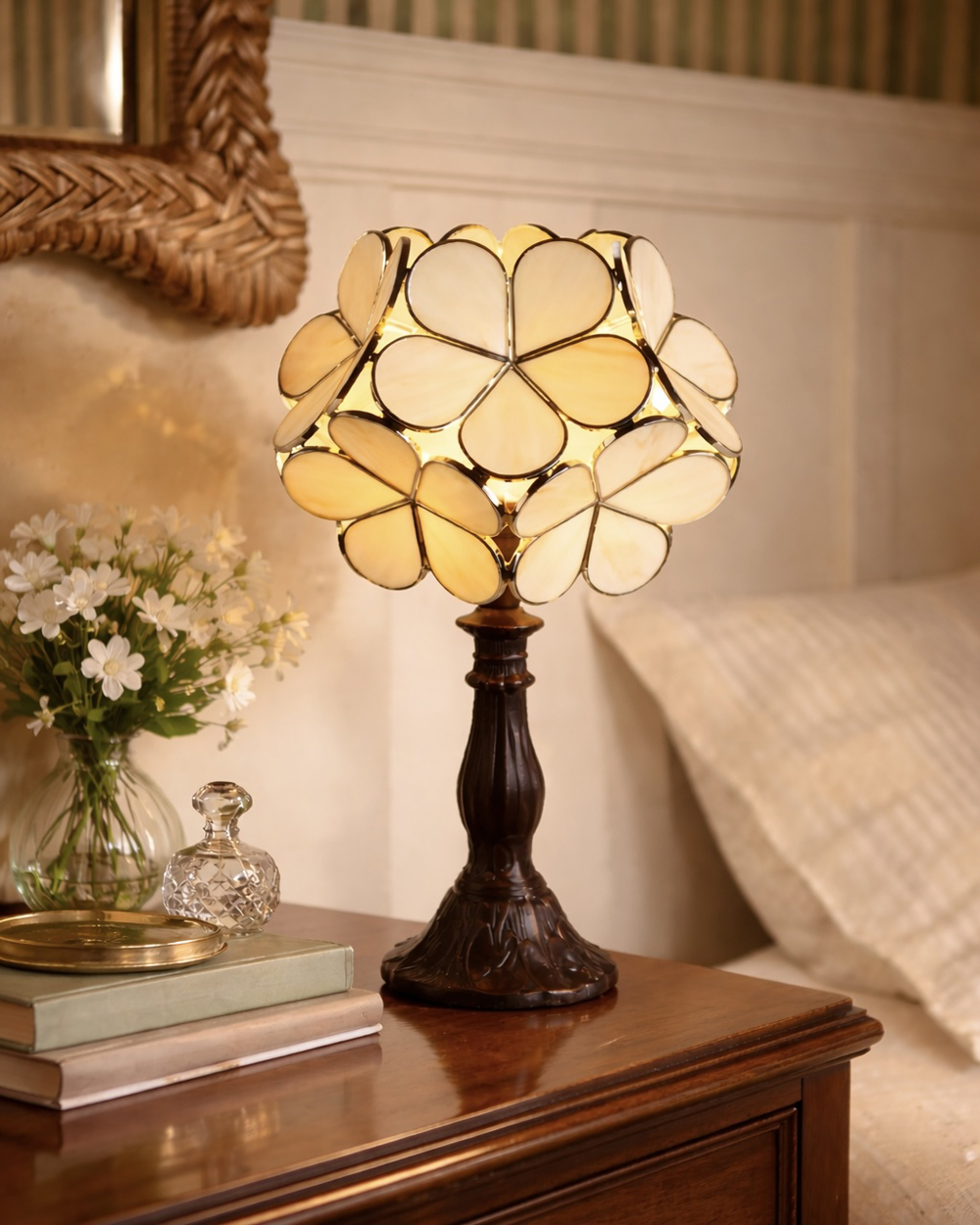 Tiffany Style Blossom Flower Table Lamp
