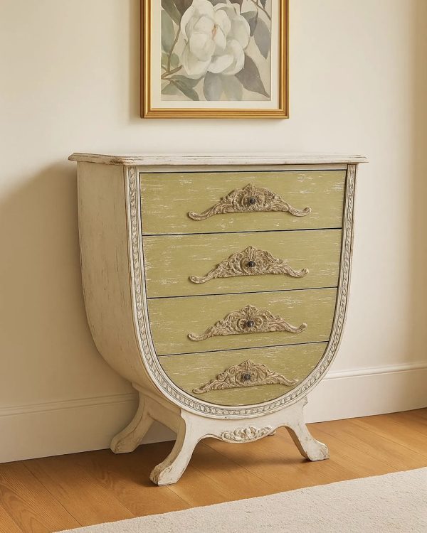 Valbonne Olive Green Wood Dressoir