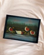 Vintage Mallard Duck Wood Serving Tray