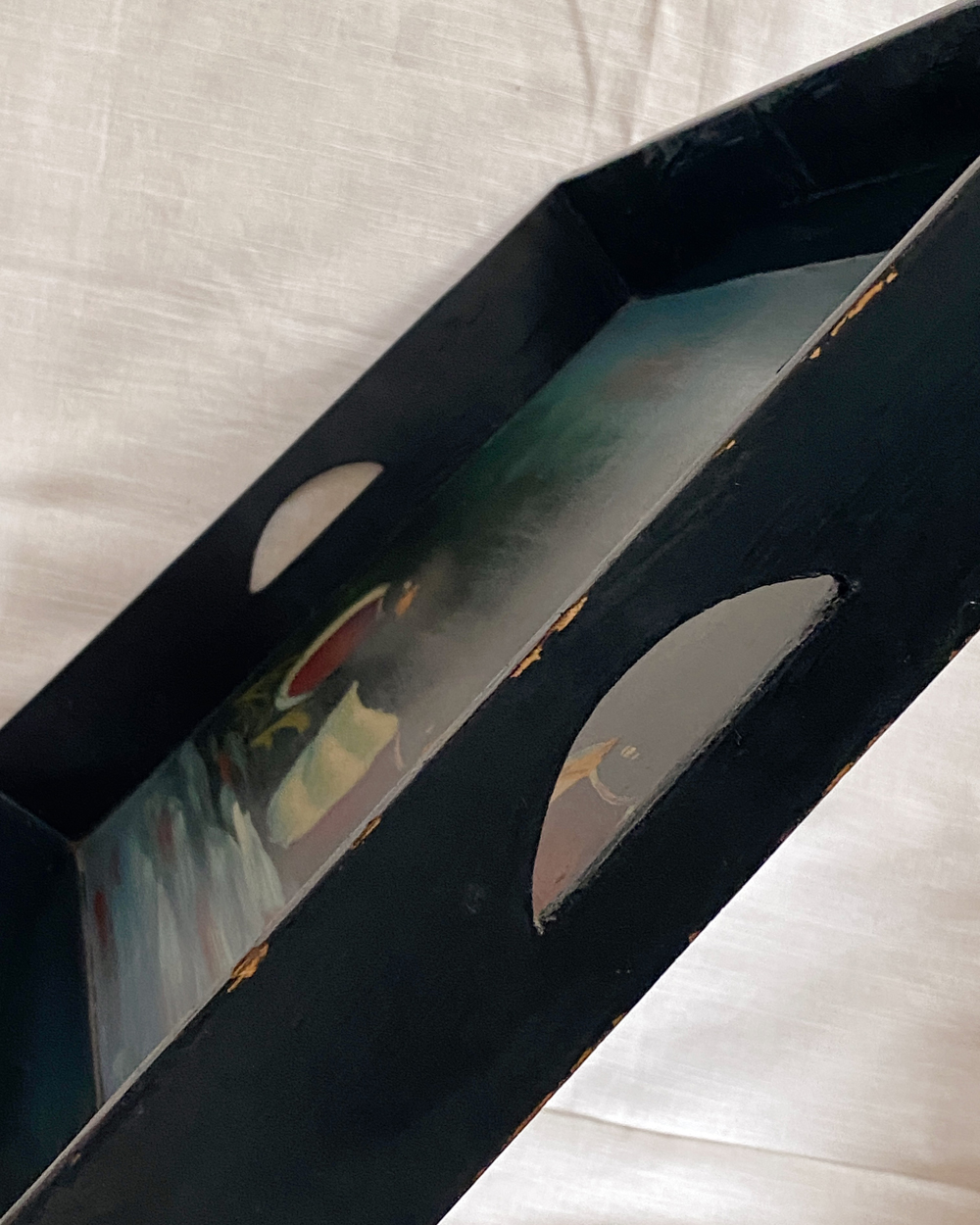Vintage Mallard Duck Wood Serving Tray