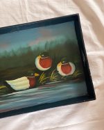 Vintage Mallard Duck Wood Serving Tray
