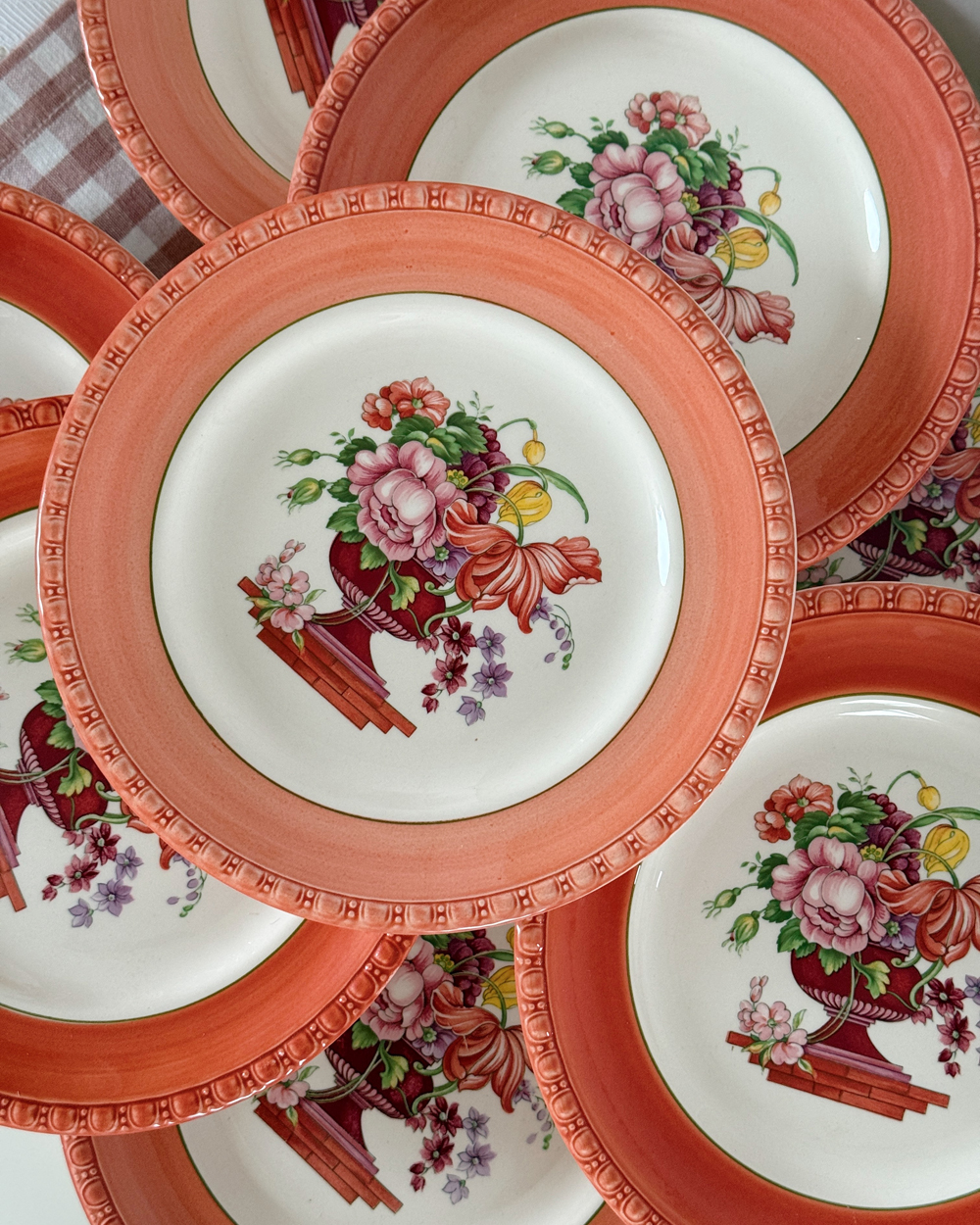 Vintage Villeroy Boch Fiorello Salad Plate Set of 8