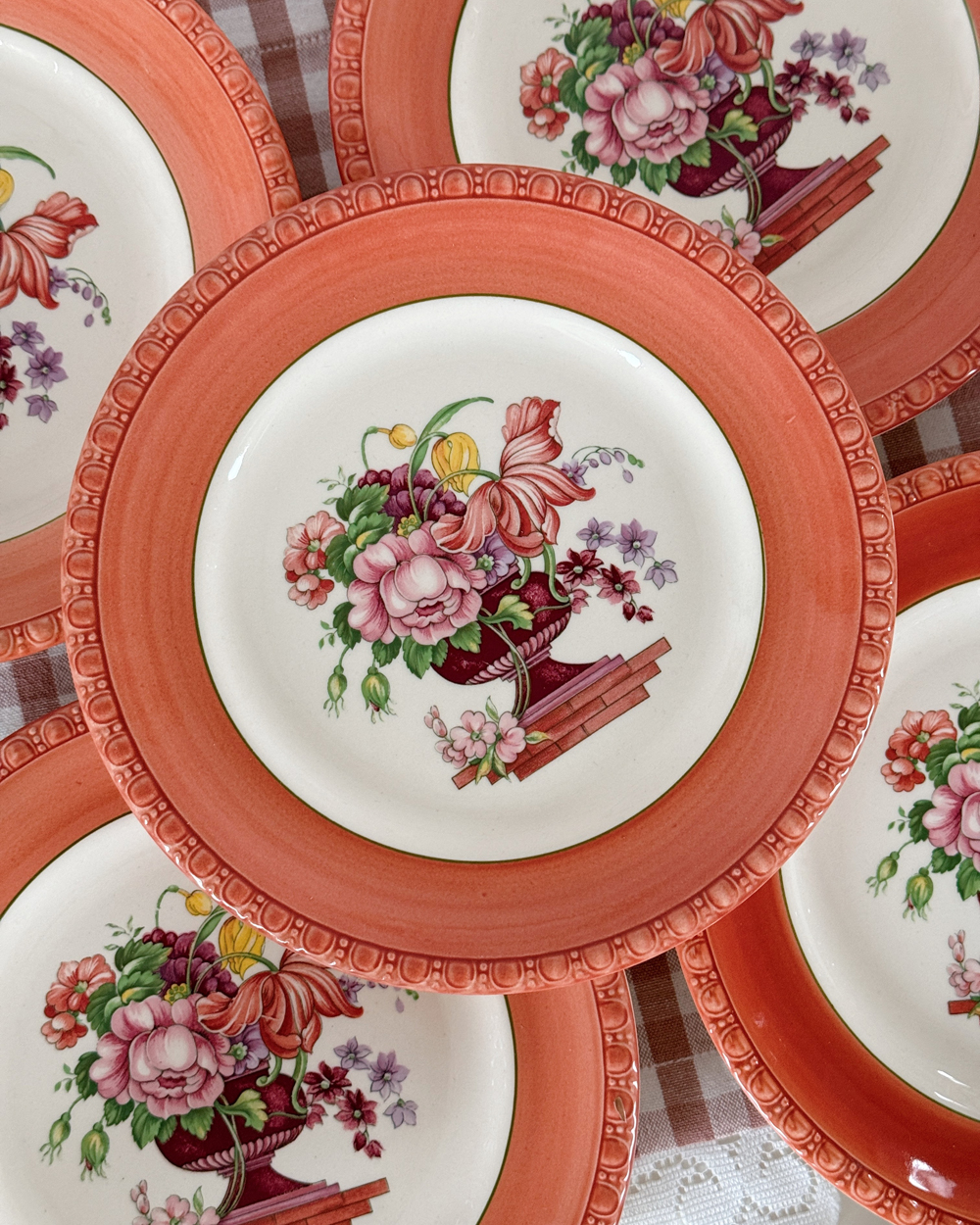 Vintage Villeroy Boch Fiorello Salad Plate Set of 8