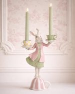 Bunny Tea Party Candle Holder