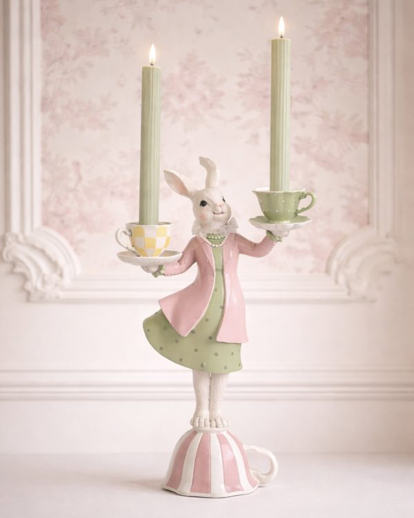 Bunny Tea Party Candle Holder
