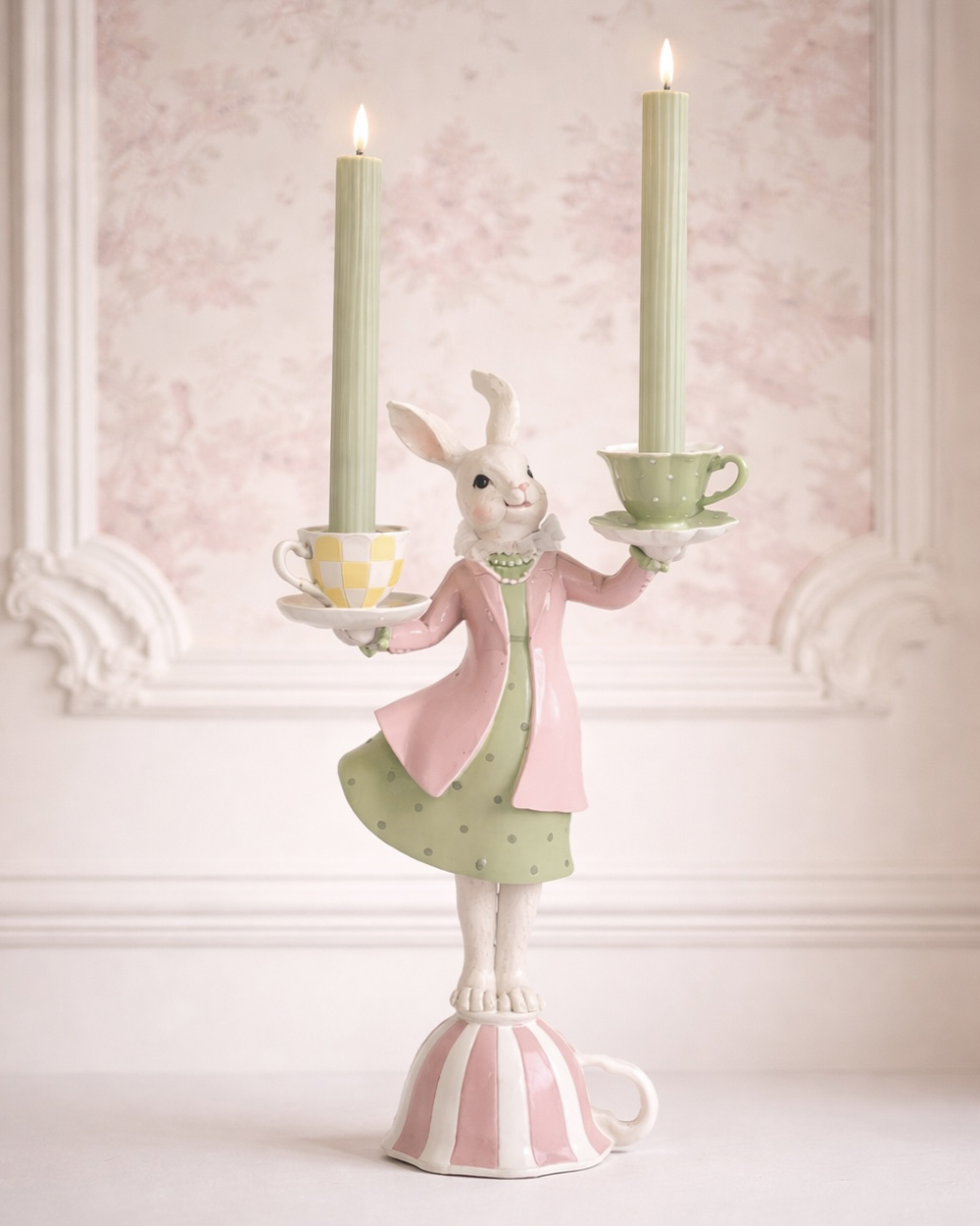 Bunny Tea Party Candle Holder