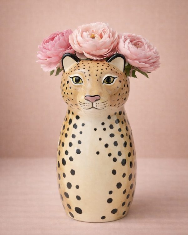 Leopard Vase