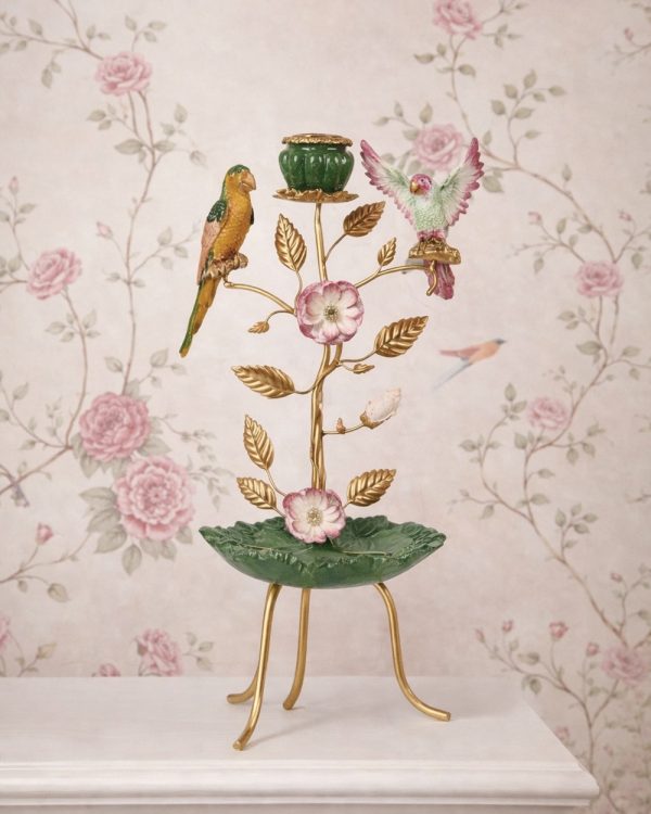 Palm Beach Parrot Candle Holder