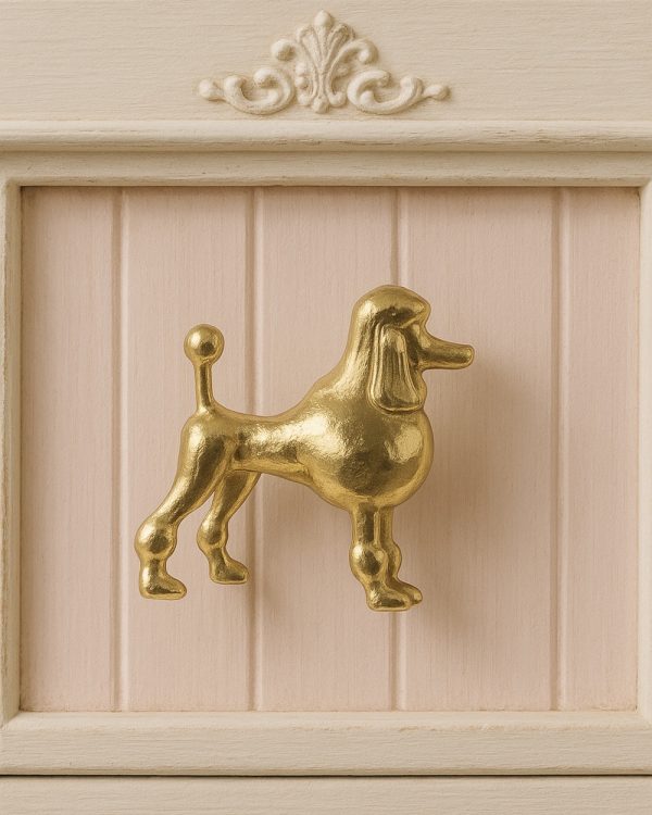 Poodle Metal Door Knob