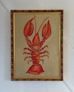 Red Lobster Framed Painting
