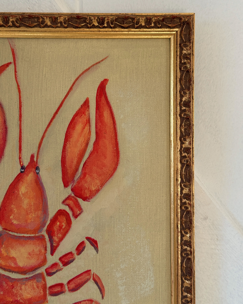 Red Lobster Framed Painting