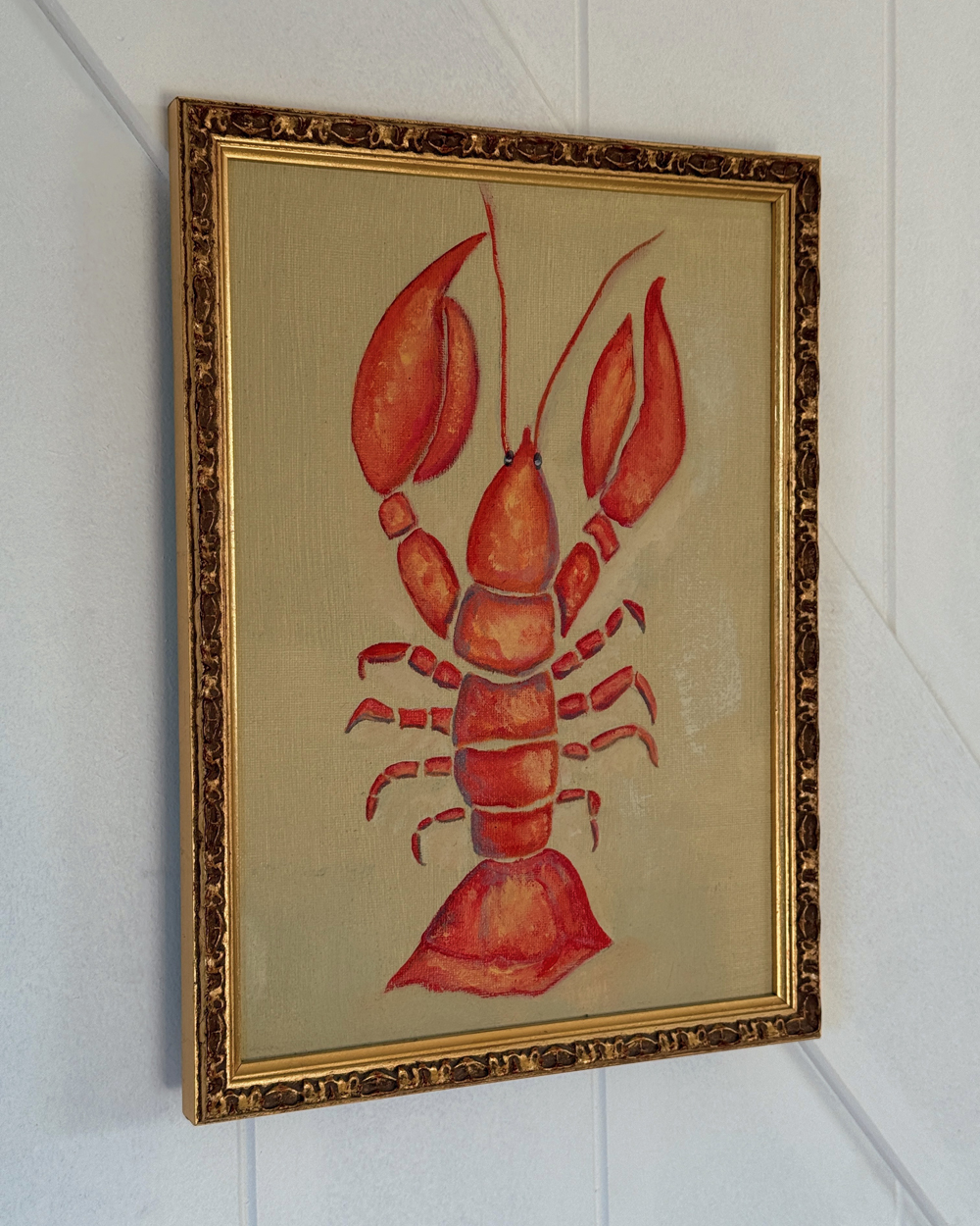 Red Lobster Framed Painting