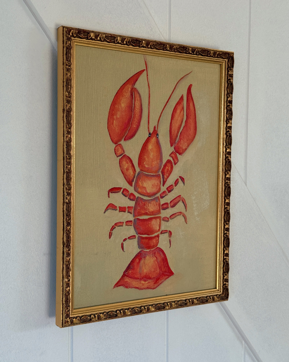 Red Lobster Framed Painting