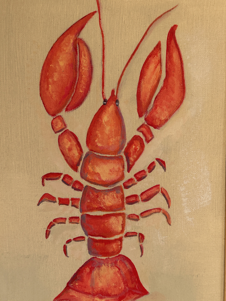Red Lobster Framed Painting