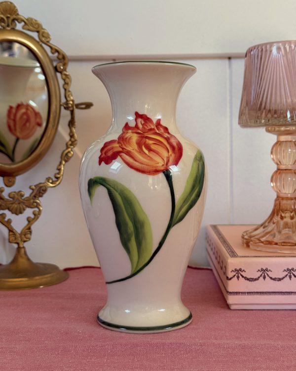 Vintage Hand Painted Delft Tulip Vase