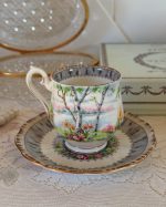 Vintage Silver Burch Cup Saucer Set