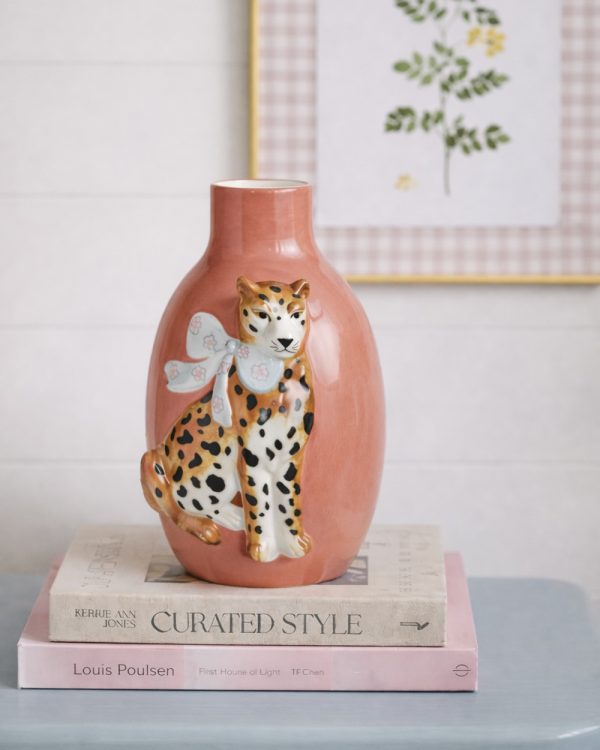 Lady Leopard Vase